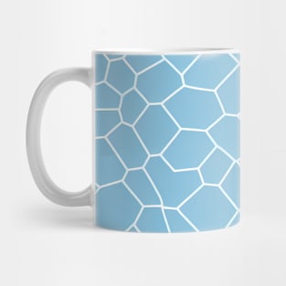 Abstract Geometric Water Pattern - blue pastel scheme Mug